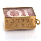 Ogden of Harrogate Jewellery 9ct Yellow Gold 10/- Emergency Box Charm