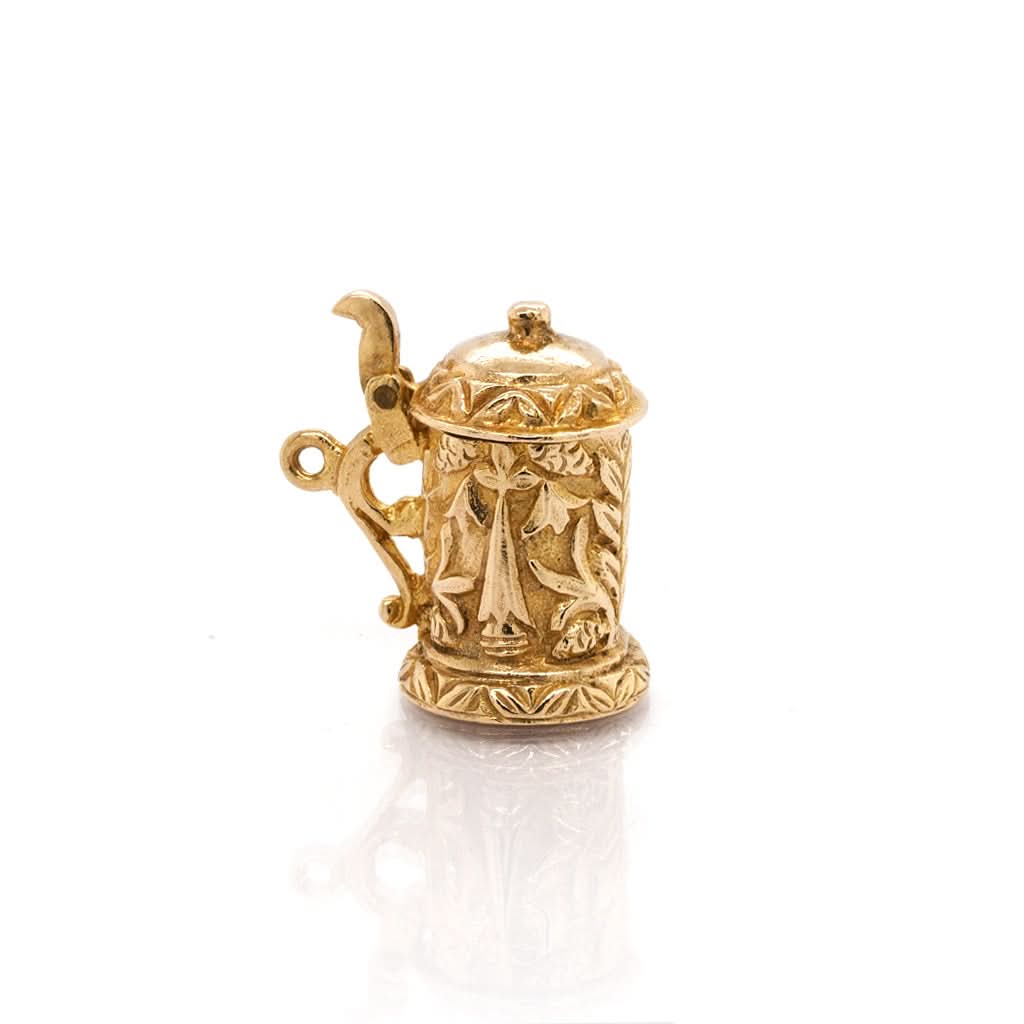 Ogden of Harrogate Jewellery 9ct Yellow Gold Beer Tankard Charm