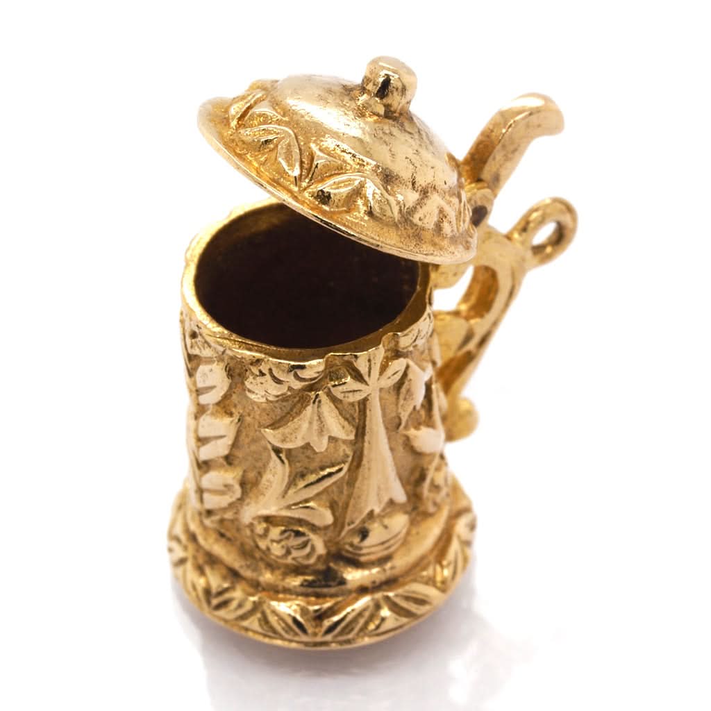 Ogden of Harrogate Jewellery 9ct Yellow Gold Beer Tankard Charm