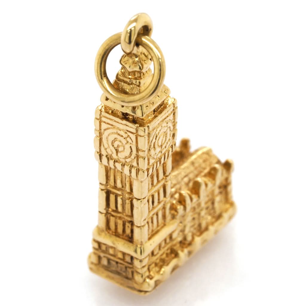 Ogden of Harrogate Jewellery 9ct Yellow Gold Big Ben & Westminster Charm