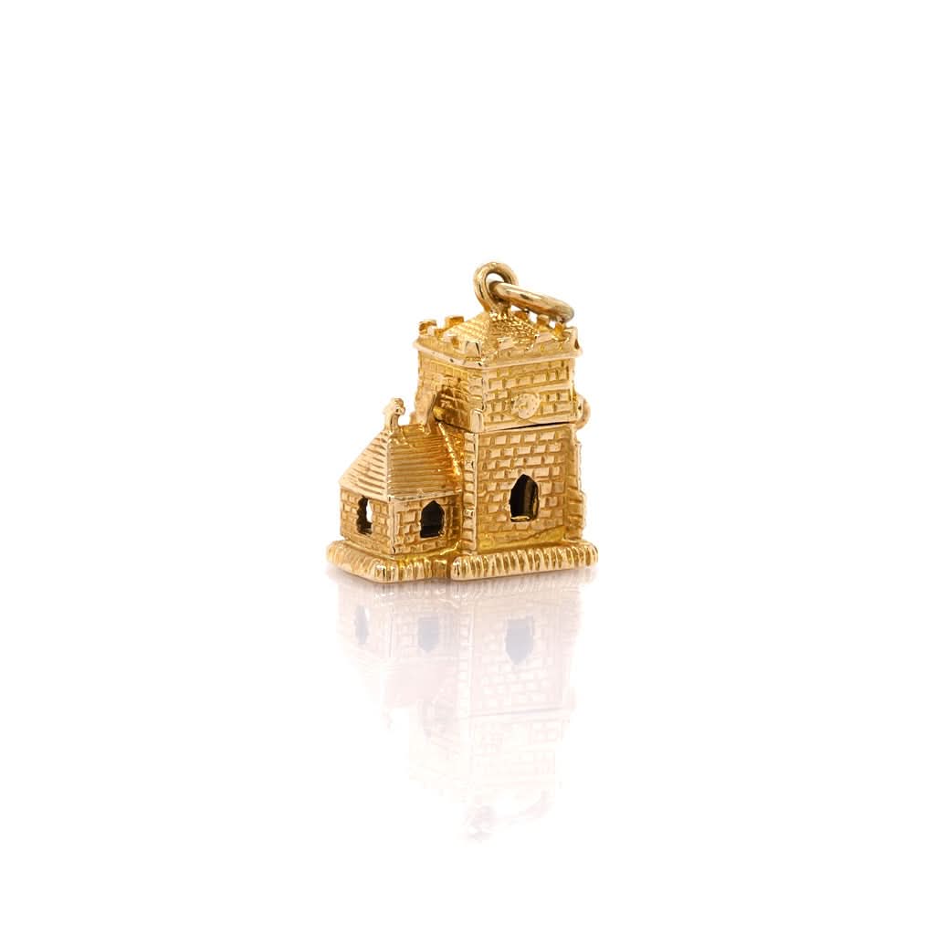 Ogden of Harrogate Jewellery 9ct Yellow Gold Church Charm