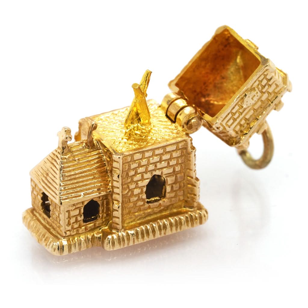 Ogden of Harrogate Jewellery 9ct Yellow Gold Church Charm
