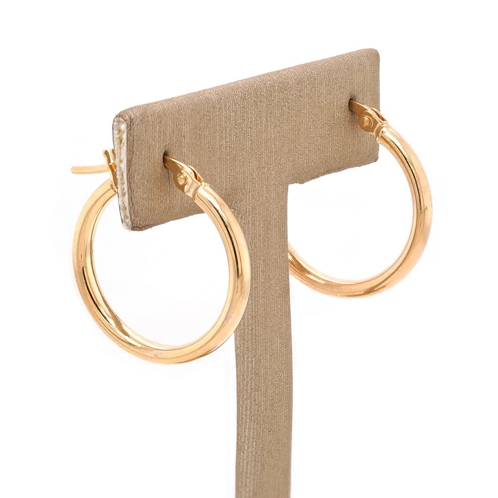 Ogden of Harrogate Jewellery 9ct Yellow Gold Hoop Earrings
