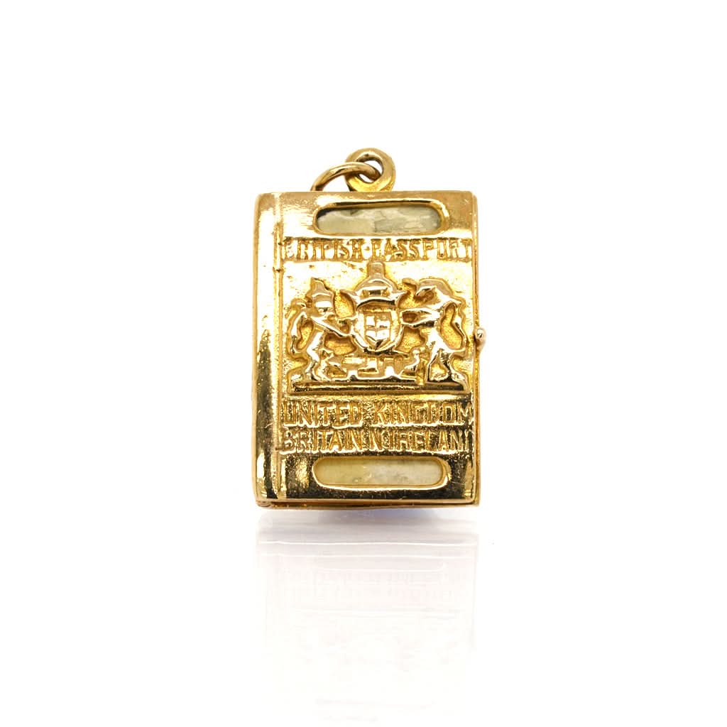 Ogden of Harrogate Jewellery 9ct Yellow Gold Passport Charm