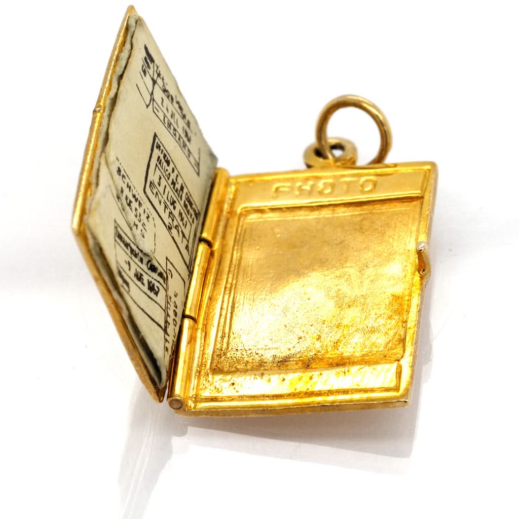 Ogden of Harrogate Jewellery 9ct Yellow Gold Passport Charm