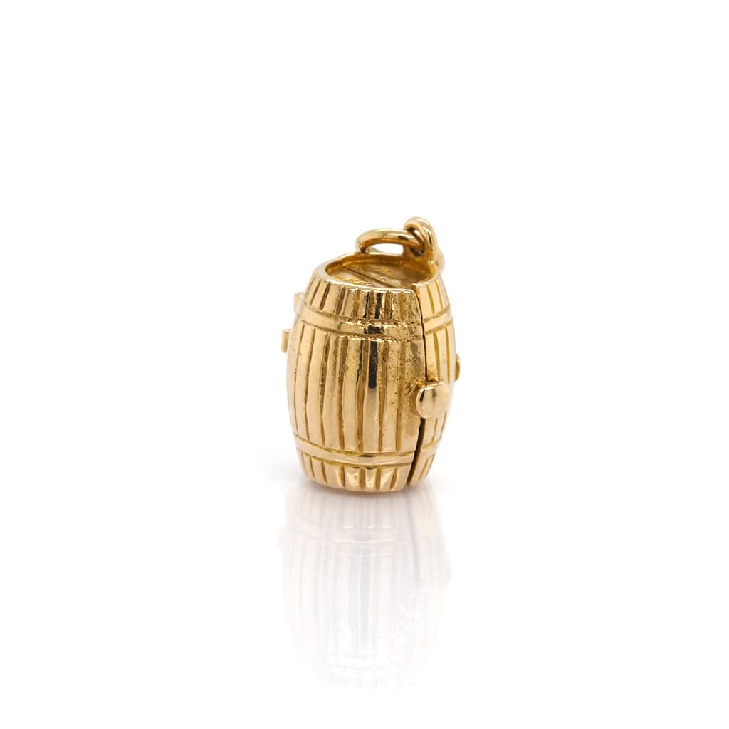 Ogden of Harrogate Jewellery 9ct Yellow Gold St Bernard Dog Cask Charm