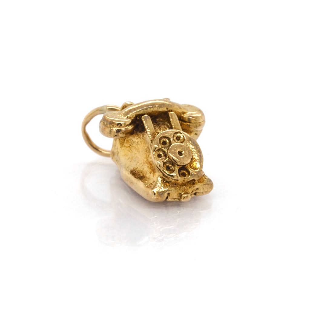 Ogden of Harrogate Jewellery 9ct Yellow Gold Telephone Charm