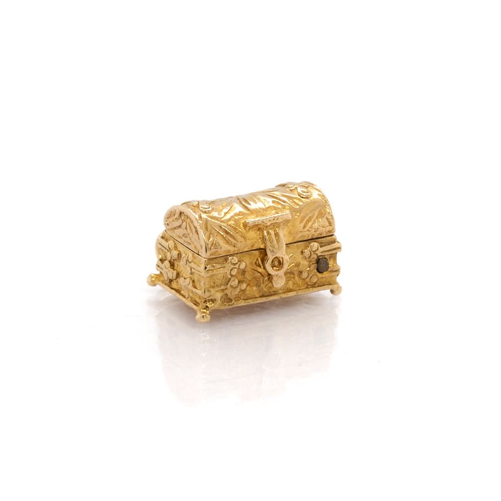 Ogden of Harrogate Jewellery 9ct Yellow Gold Treasure Chest Charm