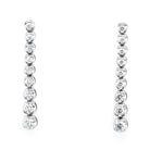 Ogden of Harrogate Jewellery A Pair of 18ct White Gold, Diamond Long Drop Earrings
