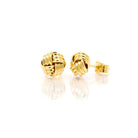 Ogden of Harrogate Jewellery A Pair of 18ct Yellow Gold Ribbed Knot Stud Earrings