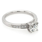 Ogden of Harrogate Jewellery A platinum, single stone, brilliant cut diamond ring wth diamond shoulders 1.00cts