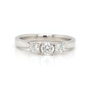 Ogden of Harrogate Jewellery A Platinum Three Stone Diamond Ring, 0.67cts total weight