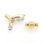 Ogden of Harrogate Jewellery An 18ct Gold and Diamond-set Centrepiece in Two Parts
