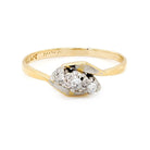 Ogden of Harrogate Jewellery An 18ct Gold and Platinum Diamond Three Stone Twist Ring