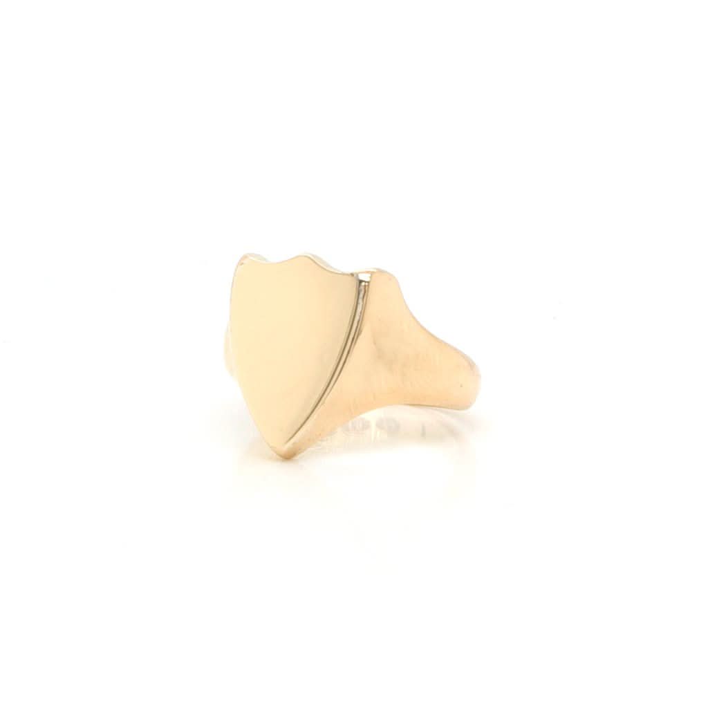 Ogden of Harrogate Jewellery An 18ct Gold Shield-Shaped Signet Ring