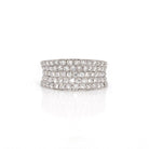 Ogden of Harrogate Jewellery An 18ct White Gold and Pavé-set Diamond Dress Ring