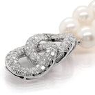 Ogden of Harrogate Jewellery Cultured Pearl Two Row Bracelet with Platinum Diamond-Set Clasp