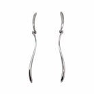 Ogden of Harrogate Jewellery Long Silver Drop Earrings