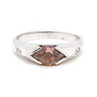 Ogden of Harrogate Jewellery Platinum Brown Diamond Ring