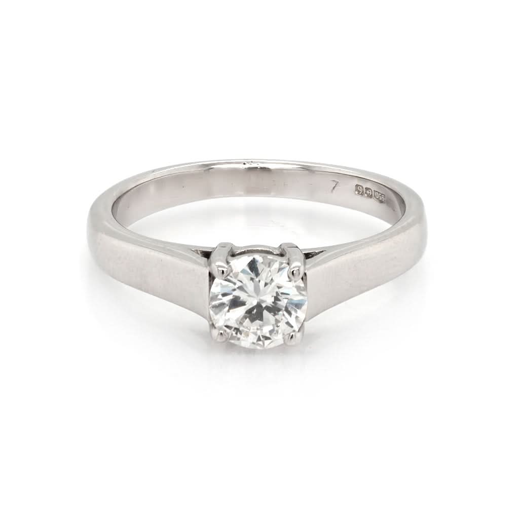 Ogden of Harrogate Jewellery Platinum Diamond Solitaire Ring