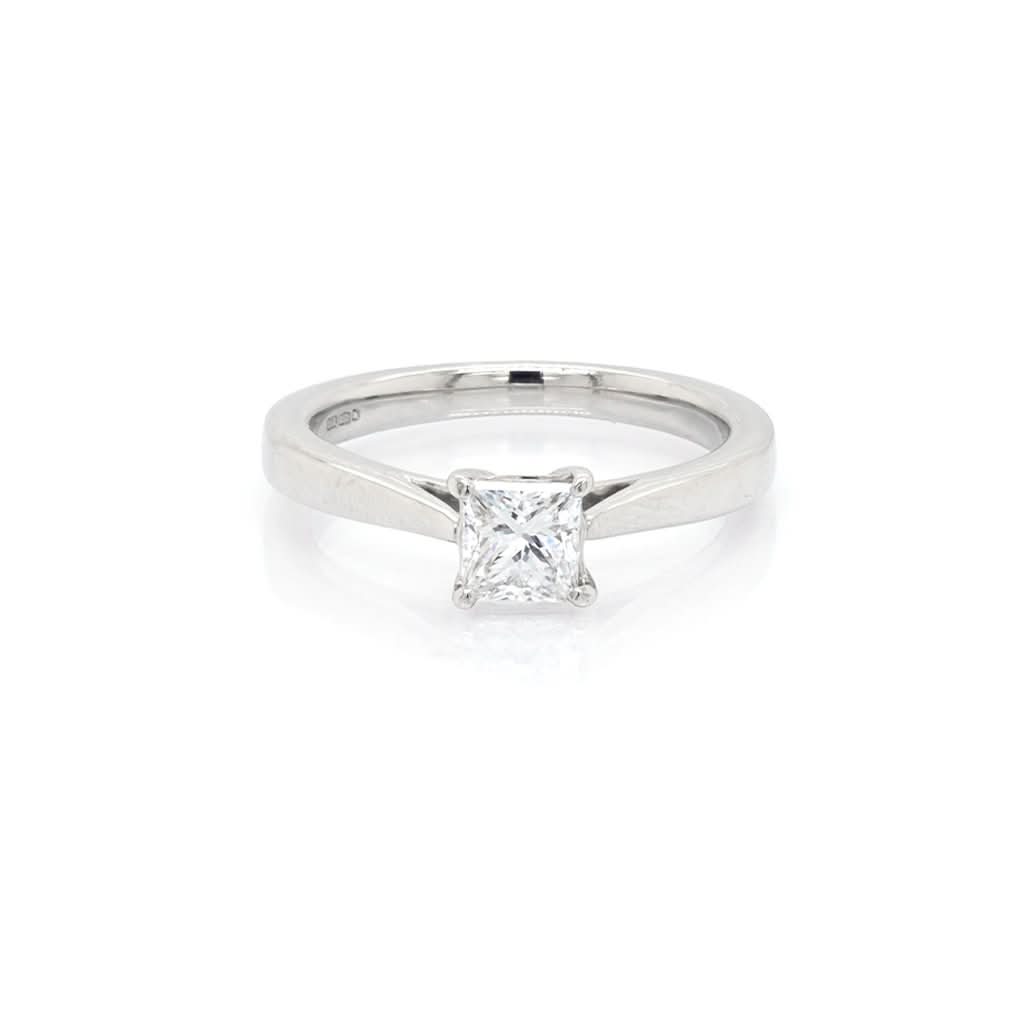 Ogden of Harrogate Jewellery Platinum Solitaire Diamond Ring