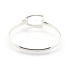 Ogden of Harrogate Jewellery Silver Double Horsebit Oval Bangle