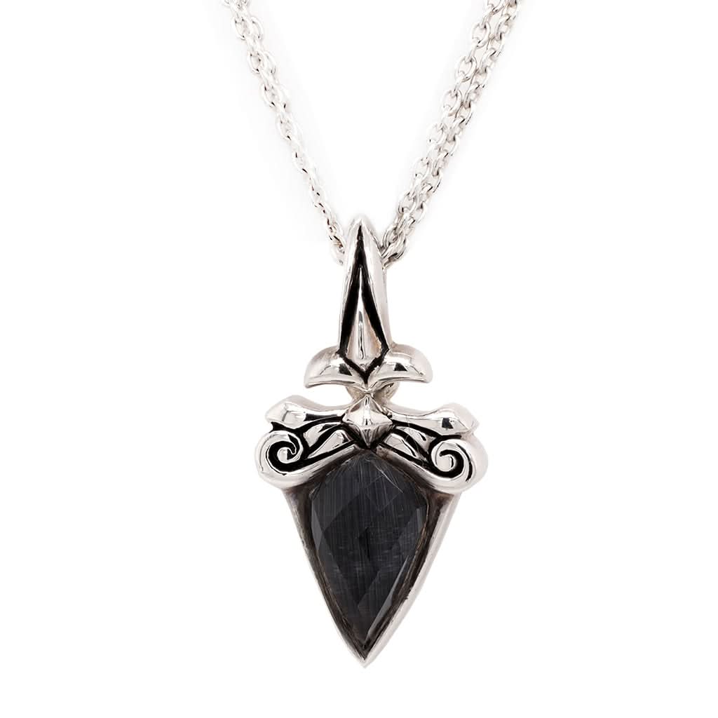 Ogden of Harrogate Jewellery Stephen Webster Silver Necklace with Cat's Eye Crystal Pendant