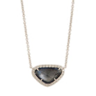 Ogden of Harrogate Jewellery Triangular Sapphire and Diamond Pendant