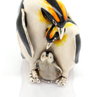 Ogden of Harrogate Silverware Homewares Gifts Family of Silver and Enamel Penguins