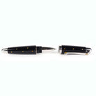 Ogden of Harrogate Silverware Homewares Gifts Favero Black Ball Point Pen Studded with Yellow Sapphires