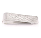 Ogden of Harrogate Silverware Homewares Gifts Silver Money Clip with Patterned Design