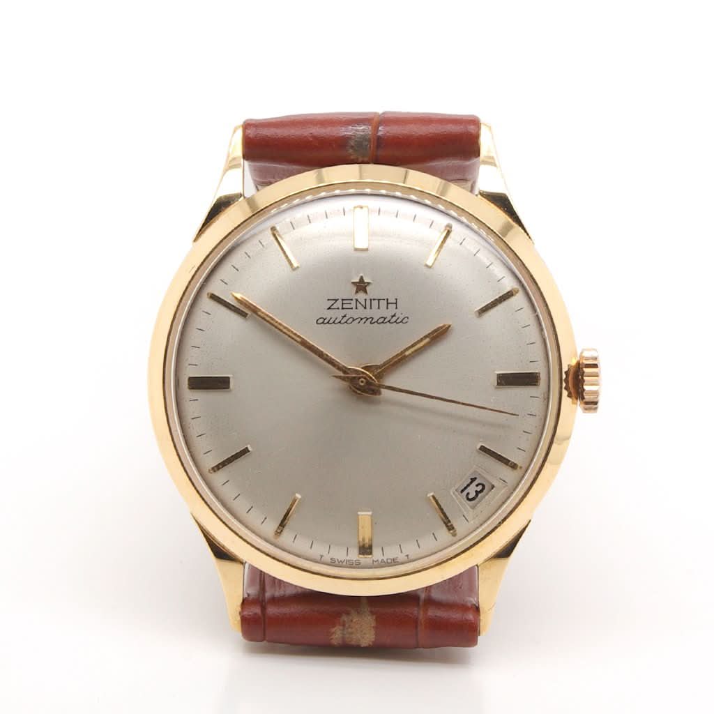 Ogden Vintage Watches Ogden Vintage Watch A Zenith 18ct Gold Automatic Date Watch, 1960s