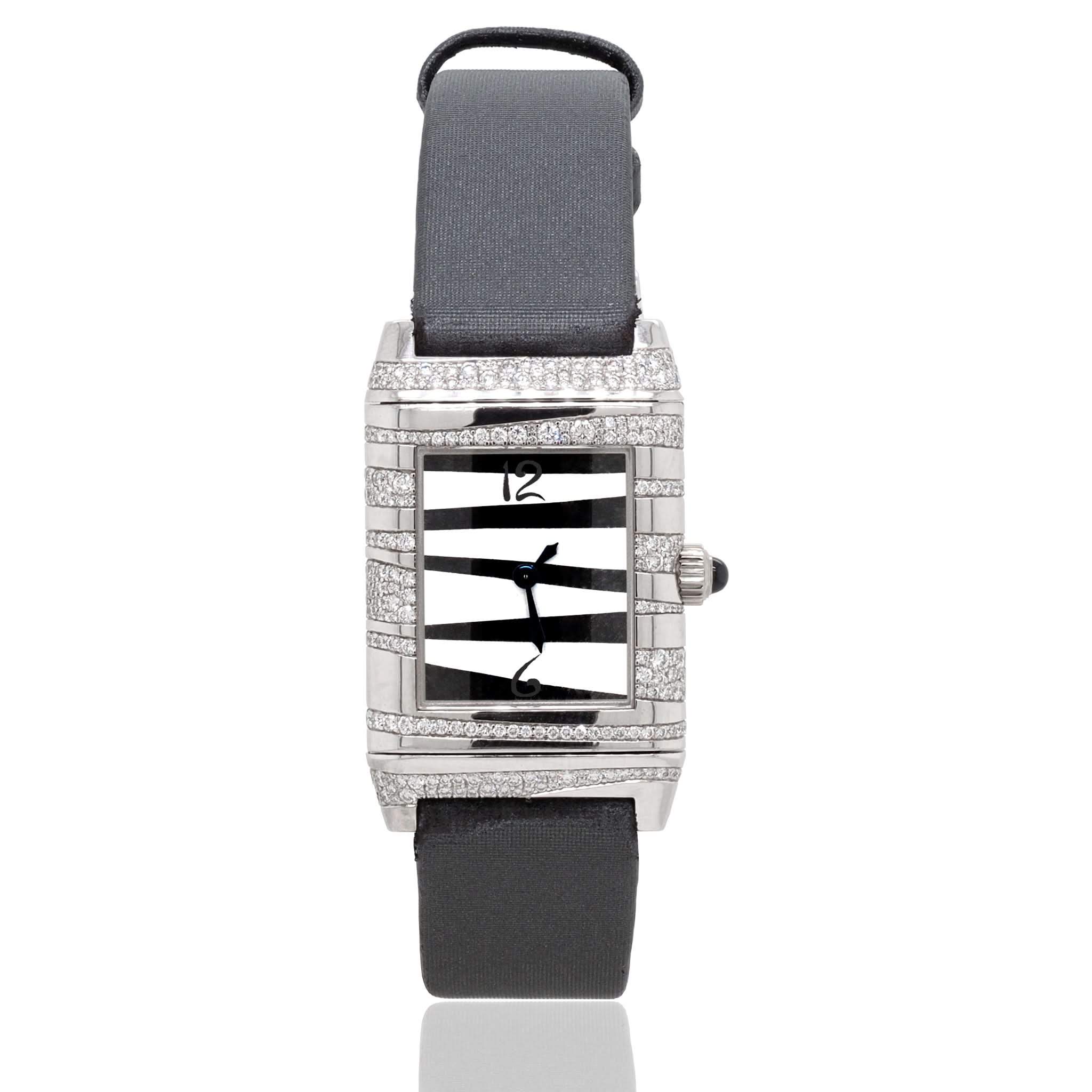 Ogden Vintage Watches Ogden Vintage Watch Jaeger-LeCoultre 'Grand Reverso' Serti Neige 18ct White Gold Watch