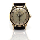 Ogden Vintage Watches Ogden Vintage Watch Omega Pie Pan Constellation 14ct Gold Automatic Watch on Leather Strap, c.1950s