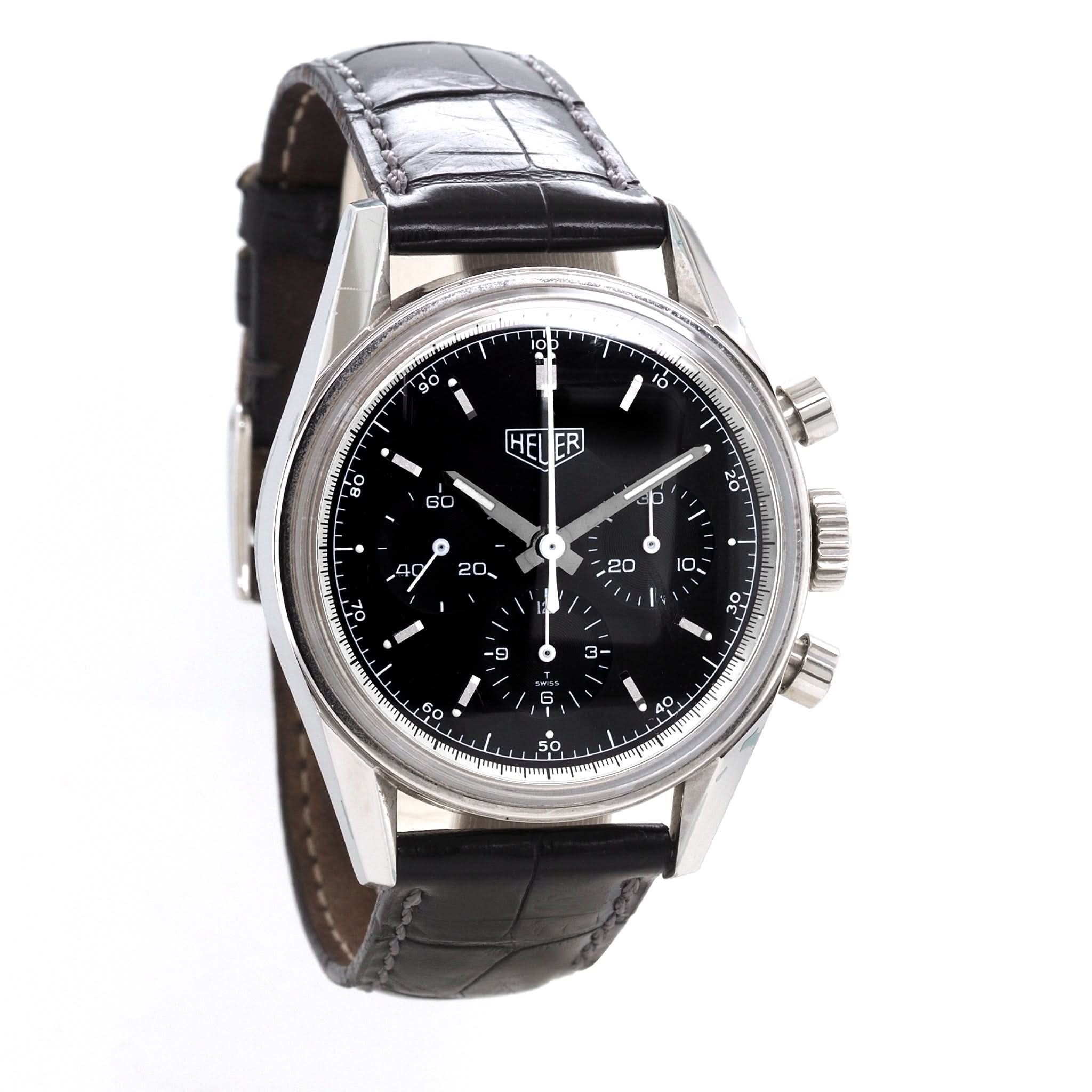 Ogden Vintage Watches Ogden Vintage Watch Tag Heuer Carrera Re-Edition Manual Wind Steel Watch