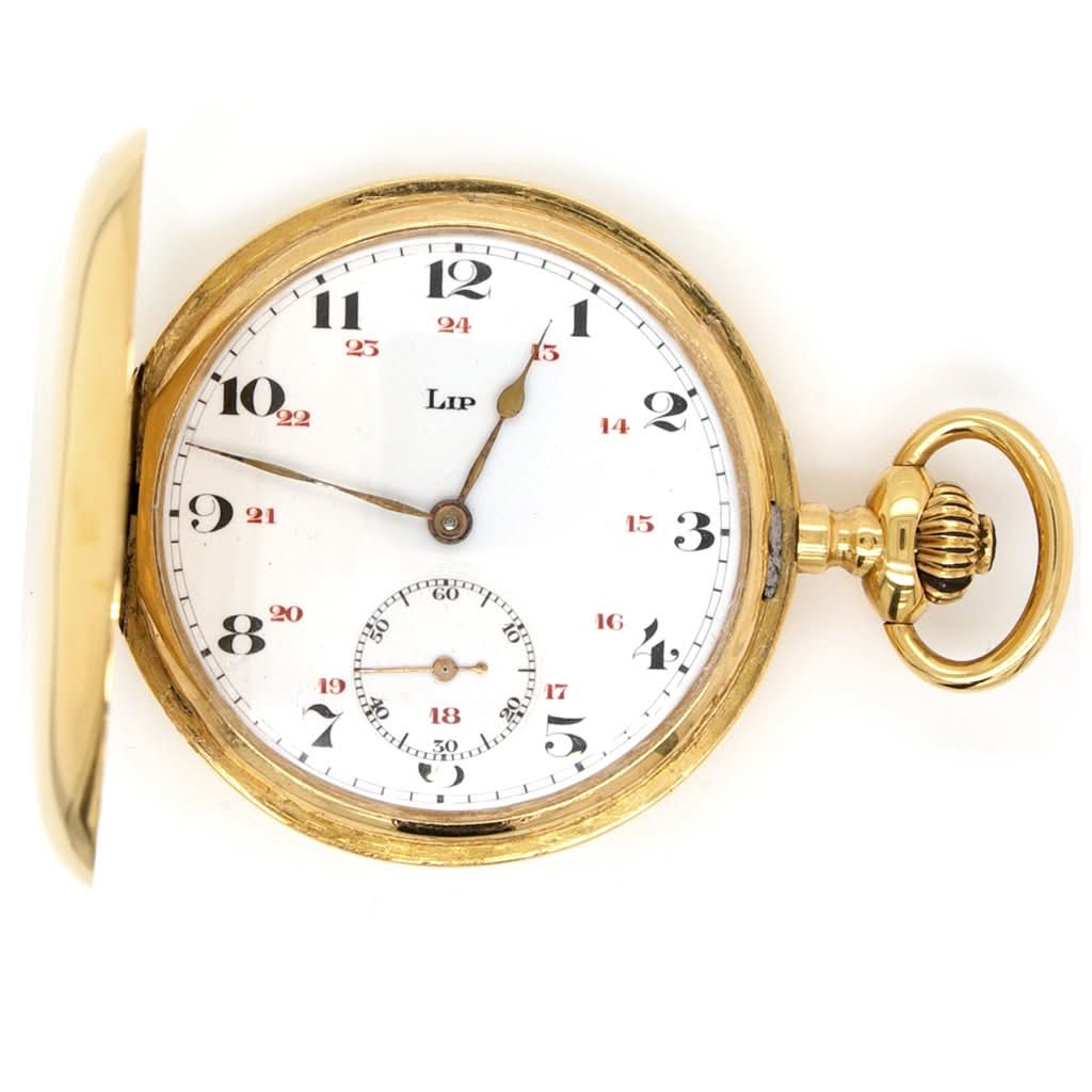 Vintage 18ct Gold LIP Full Hunter Pocket Watch – Ogden Of Harrogate
