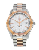 Tag Heuer Luxury Watches Silver TAG HEUER Aquaracer Calibre 5 steel and rose gold automatic watch 40mm